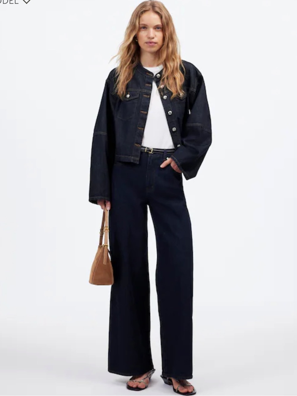 Madewell The Superwide-Leg Jeans size 23 NWT NEW